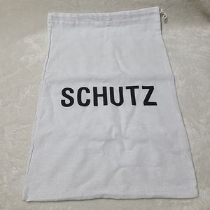 SCHUTZ White Large Dust Bag  19x12